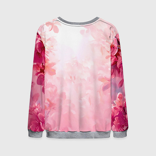 Мужской свитшот Ласточка в розовом / 3D-Меланж – фото 2