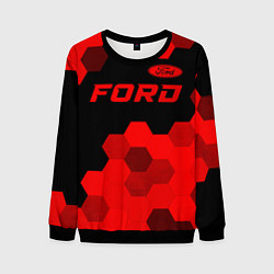 Мужской свитшот Ford - red gradient посередине