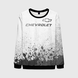 Мужской свитшот Chevrolet - white gradient посередине