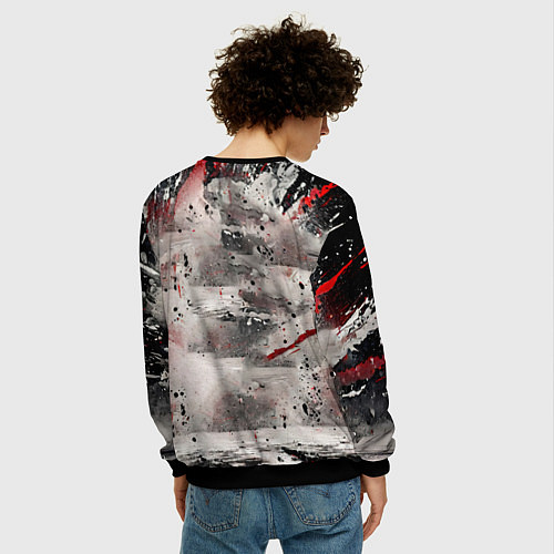 Мужской свитшот Джеймс Харден с мячом / 3D-Черный – фото 4