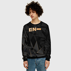 Свитшот мужской Enhypen golden poly, цвет: 3D-черный — фото 2