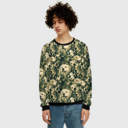 Свитшот мужской Камуфляжные собаки, цвет: 3D-черный — фото 2