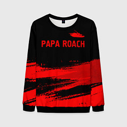 Мужской свитшот Papa Roach - red gradient посередине