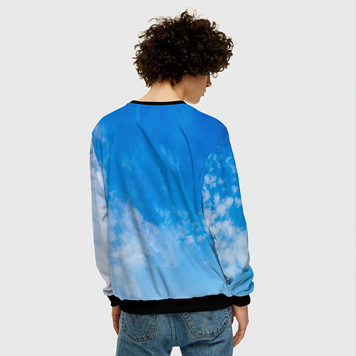 Мужской свитшот Mindows 98 logo / 3D-Черный – фото 4