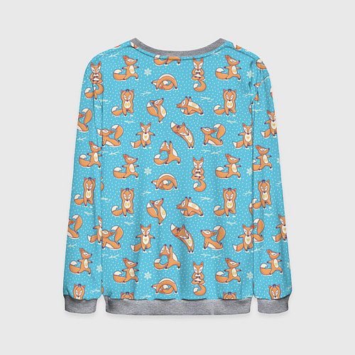 Мужской свитшот Live love yoga / 3D-Меланж – фото 2