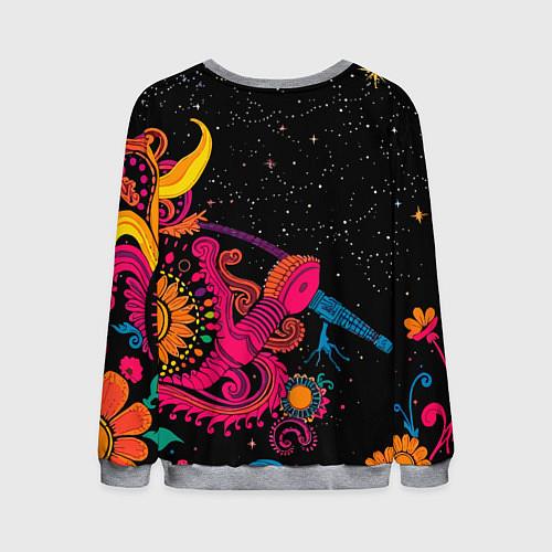 Мужской свитшот Psychedelic abstract art / 3D-Меланж – фото 2