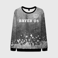 Мужской свитшот Bayer 04 - grey gradient посередине