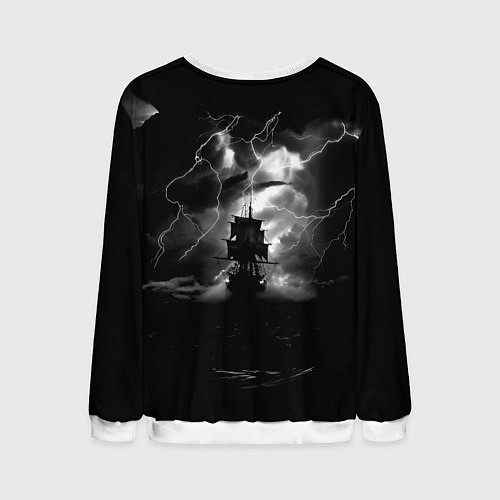 Мужской свитшот Все дуреют с этих пиратов / 3D-Белый – фото 2