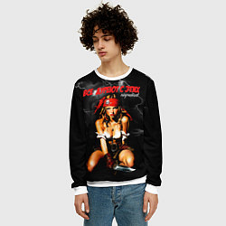 Свитшот мужской Все дуреют с этих пиратов, цвет: 3D-белый — фото 2