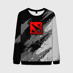 Мужской свитшот Dota 2 - монохромный серый