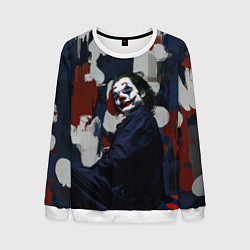 Мужской свитшот Джокер на фоне мазков краски