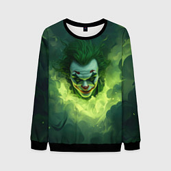 Мужской свитшот Злой Джокер в зеленом дыму