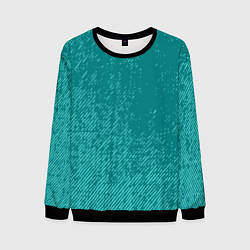 Свитшот мужской Джинс с потертостями-зеленый, цвет: 3D-черный