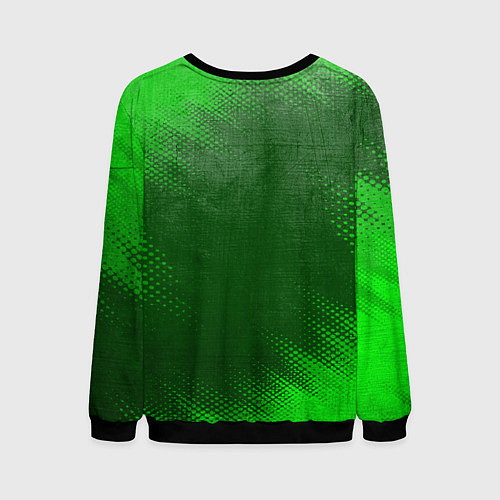Мужской свитшот Chery - green gradient / 3D-Черный – фото 2