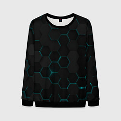 Свитшот мужской Honeycombs, цвет: 3D-черный