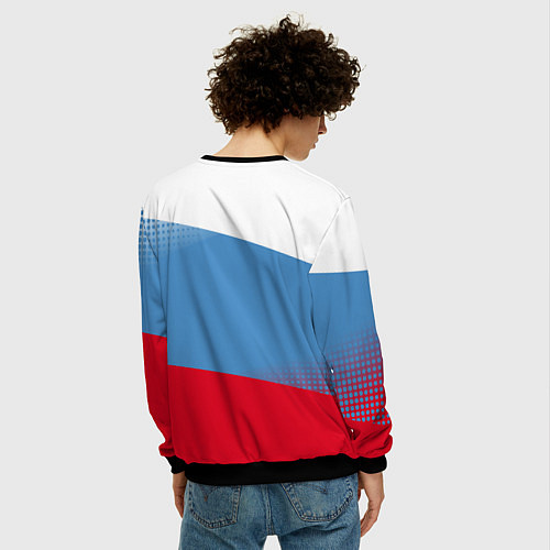 Мужской свитшот Русский хоккей / 3D-Черный – фото 4