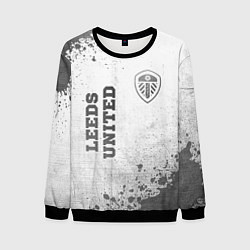 Свитшот мужской Leeds United - white gradient вертикально, цвет: 3D-черный