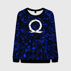 Мужской свитшот God of War blue energy