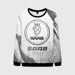 Мужской свитшот Saab - white gradient
