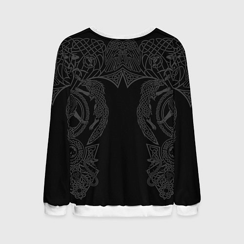 Мужской свитшот Один в поле воин если он по-русски скроен / 3D-Белый – фото 2