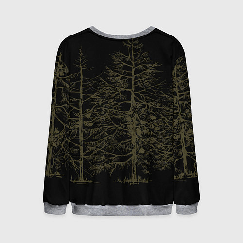 Мужской свитшот Славянский мир - медведь / 3D-Меланж – фото 2