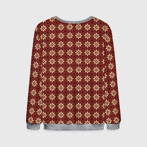 Мужской свитшот Пряный анис / 3D-Меланж – фото 2