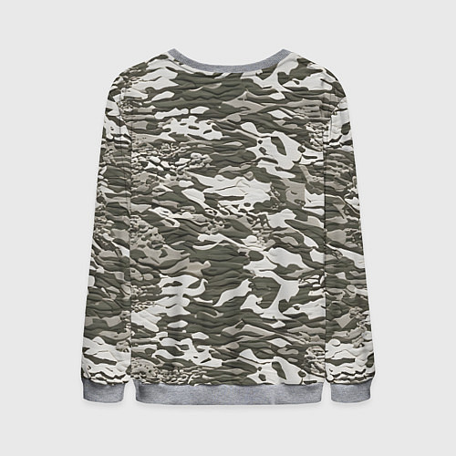 Мужской свитшот Фактурный камуфляж / 3D-Меланж – фото 2