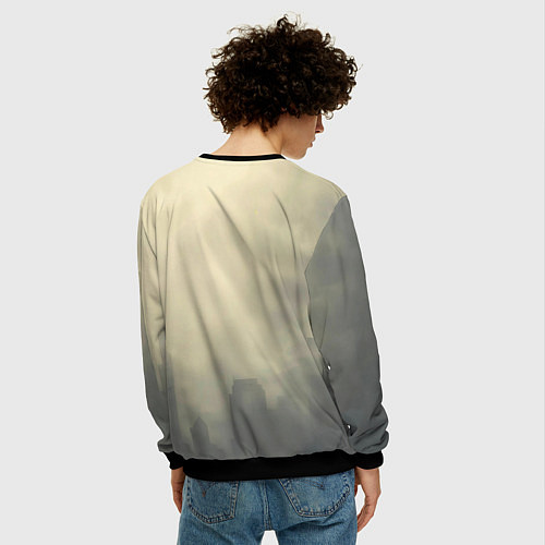 Мужской свитшот Человек паук в прыжке / 3D-Черный – фото 4