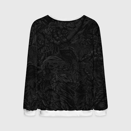 Мужской свитшот Знак венома с текстурой симбиота / 3D-Белый – фото 2