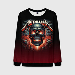 Мужской свитшот Metallica - fire skull