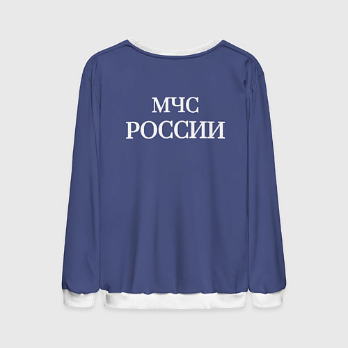 Мужской свитшот Форма пожарного спасателя МЧС / 3D-Белый – фото 2