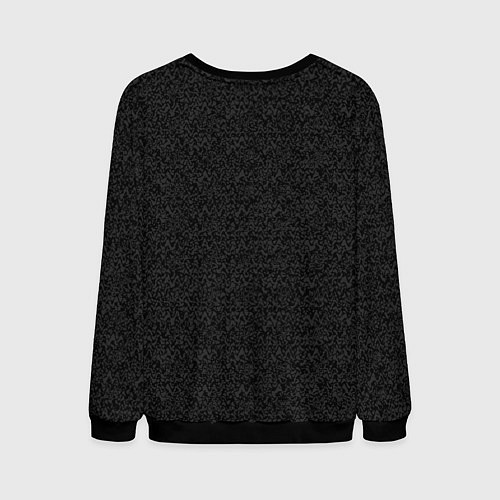 Мужской свитшот Чёрный с серым тёмный текстурированный / 3D-Черный – фото 2