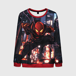 Мужской свитшот Человек паук в черном