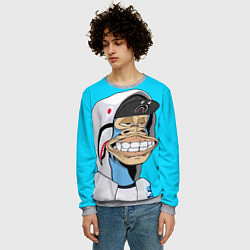 Свитшот мужской NFT ape in the hood, цвет: 3D-меланж — фото 2