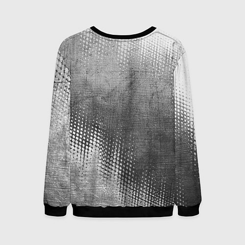 Мужской свитшот Subaru - grey gradient посередине / 3D-Черный – фото 2