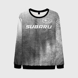 Мужской свитшот Subaru - grey gradient посередине