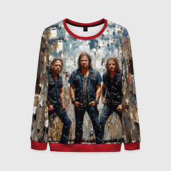 Мужской свитшот Metallica масляной краской