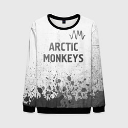 Свитшот мужской Arctic Monkeys - white gradient посередине, цвет: 3D-черный