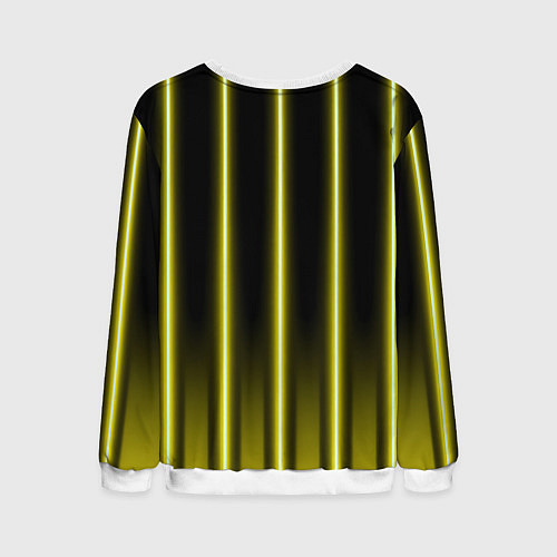 Мужской свитшот Neon yellow / 3D-Белый – фото 2