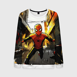 Мужской свитшот Бегущий человек - паук