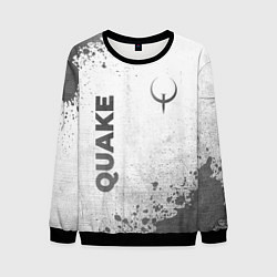 Мужской свитшот Quake - white gradient вертикально