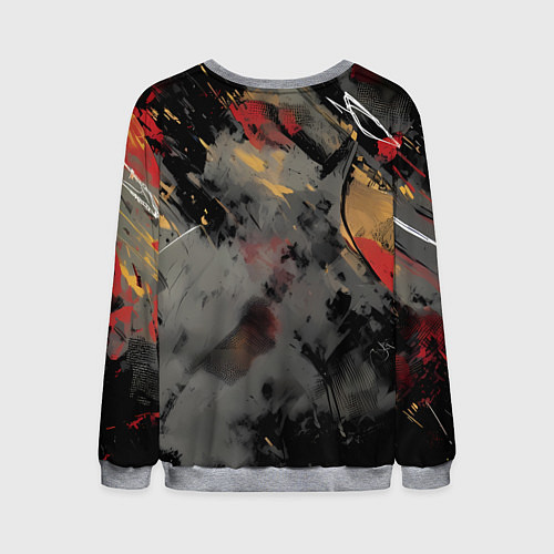 Мужской свитшот Человек-паук и красная краска / 3D-Меланж – фото 2