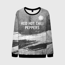 Мужской свитшот Red Hot Chili Peppers - grey gradient посередине