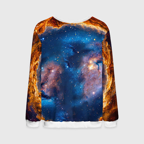 Мужской свитшот Джек Рассел терьер в космосе / 3D-Белый – фото 2