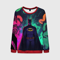 Мужской свитшот Бэтмен красочное небо
