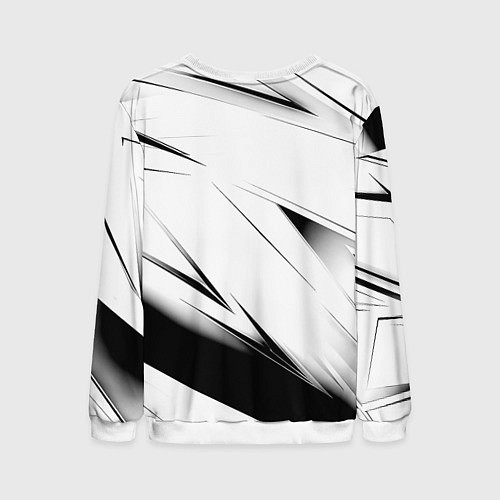 Мужской свитшот Ведьмак stripes / 3D-Белый – фото 2