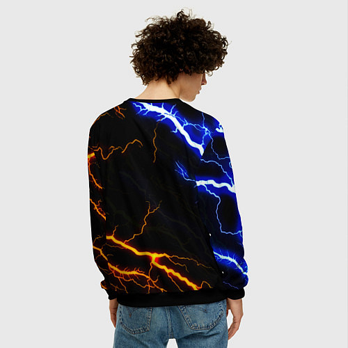 Мужской свитшот Monster energy storm / 3D-Черный – фото 4