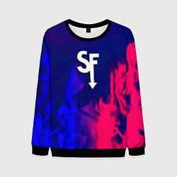 Мужской свитшот Sally face neon flame