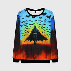 Мужской свитшот Бэтмен и летучие мыши