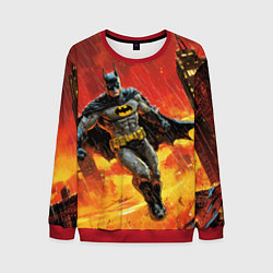 Мужской свитшот Бэтмен застыл в воздухе